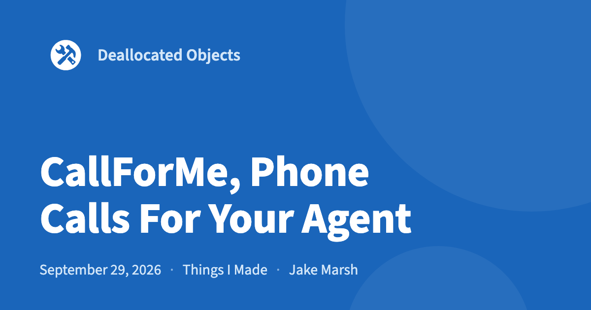 CallForMe, Phone Calls For Your Agent